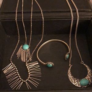 Turquoise Necklace and Bracelet